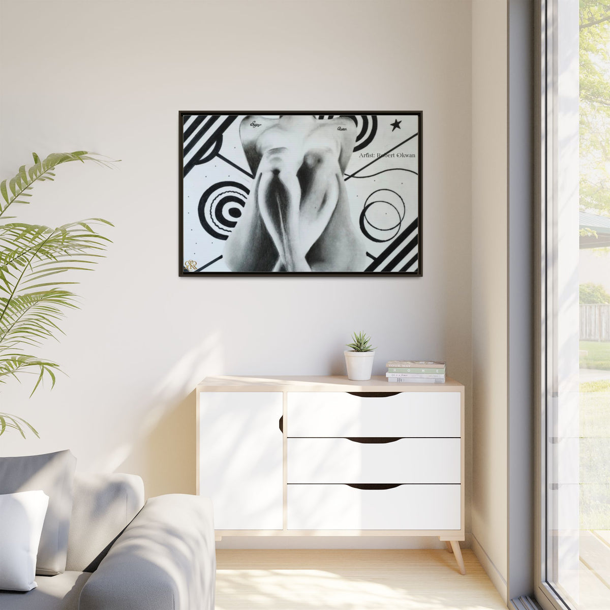 Matte Canvas, Framed (Multi-color)