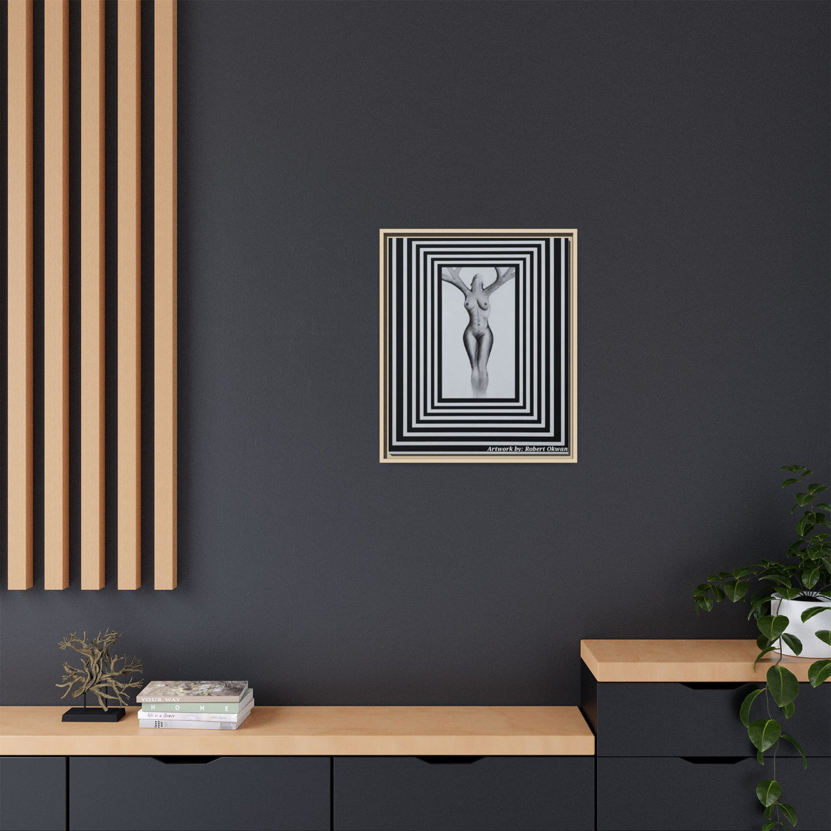 Matte Canvas, Framed (Multi-color)