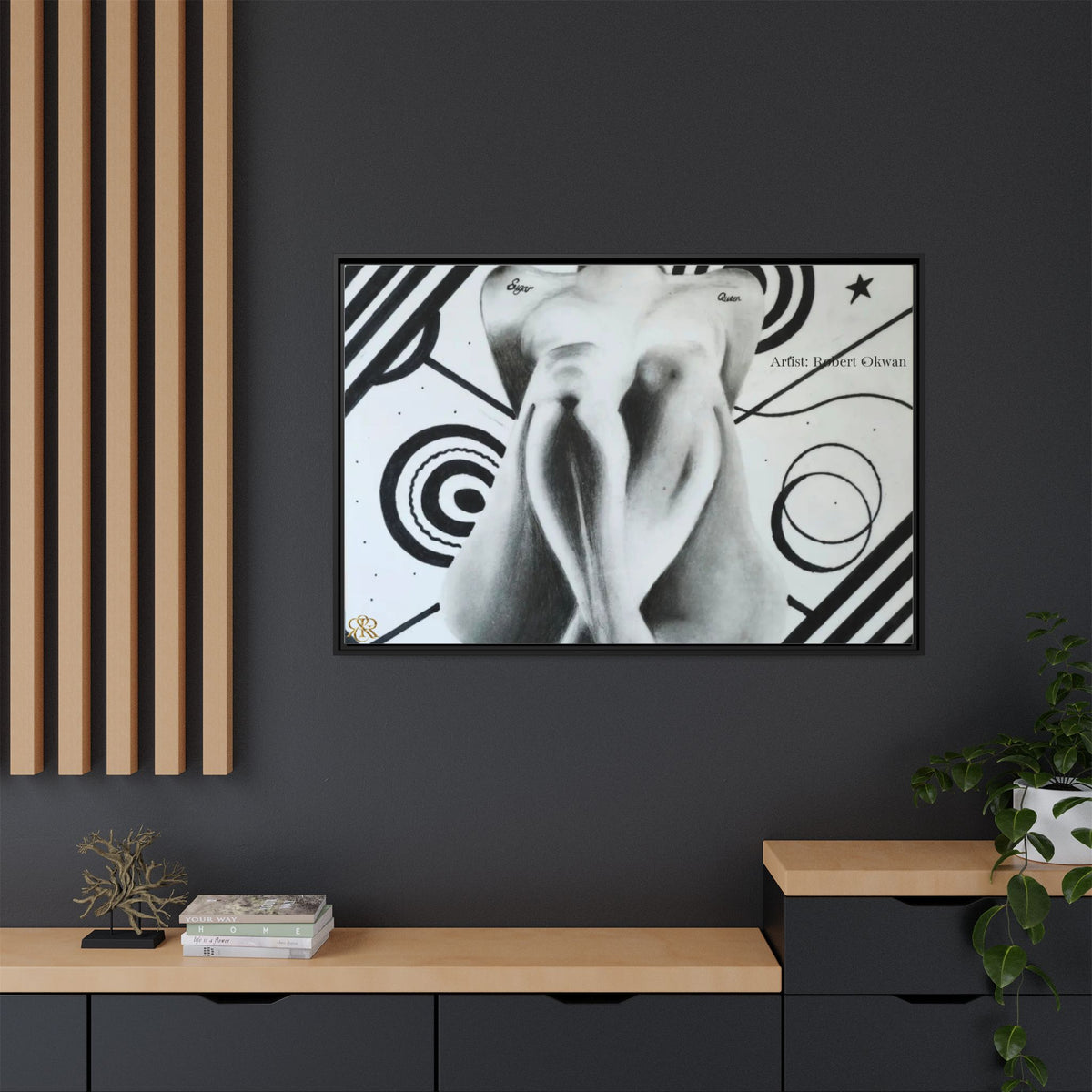 Matte Canvas, Framed (Multi-color)