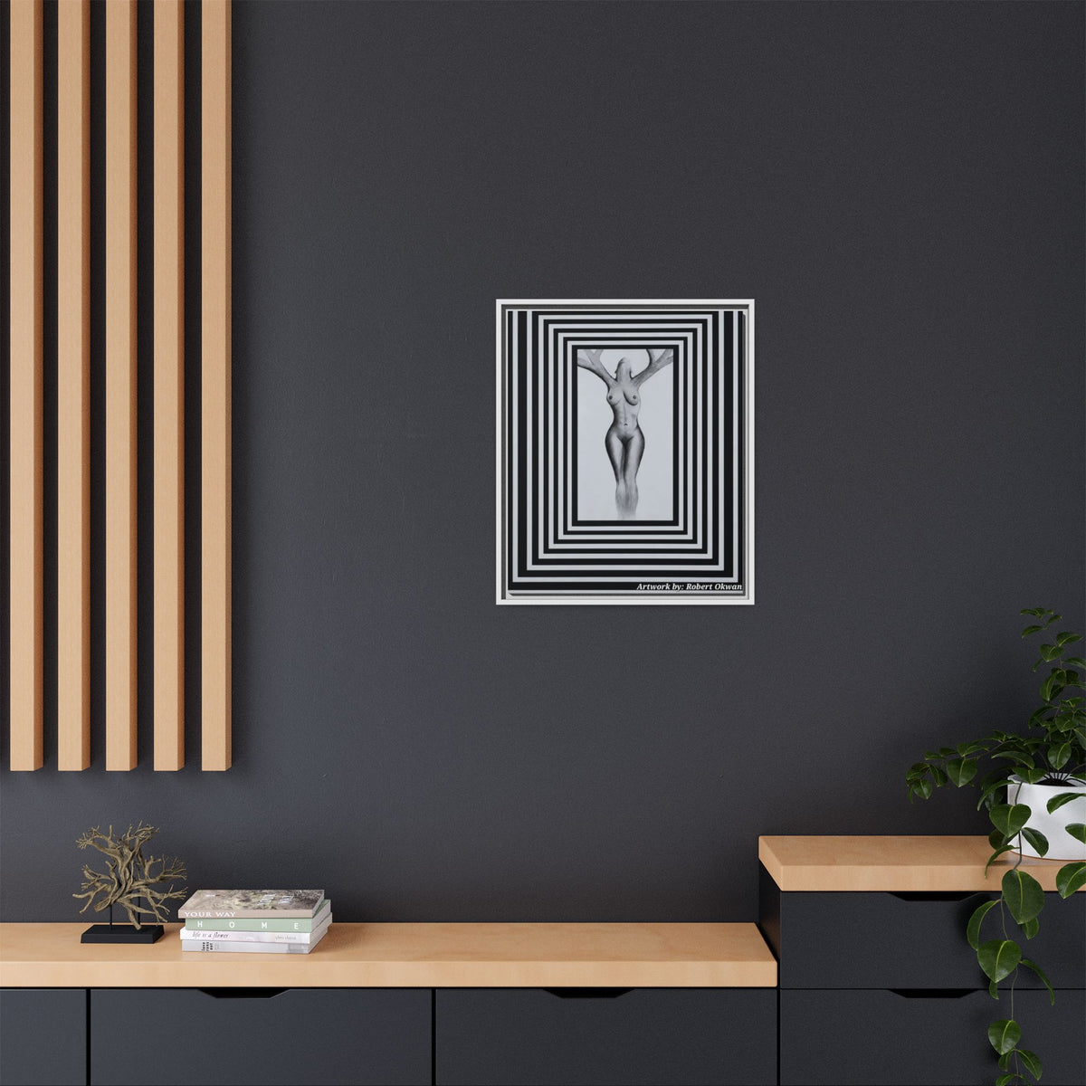 Matte Canvas, Framed (Multi-color)