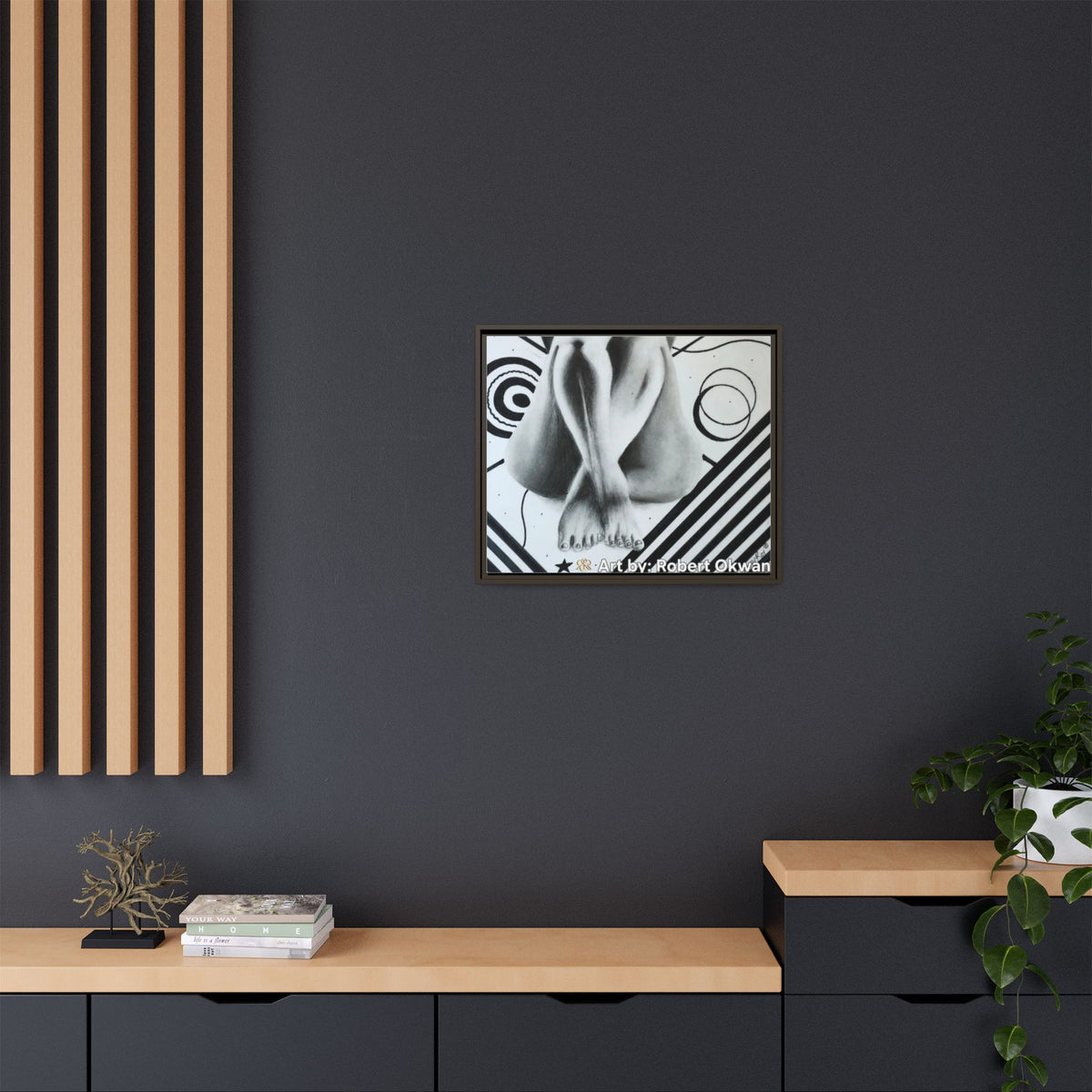 Matte Canvas, Framed (Multi-color)