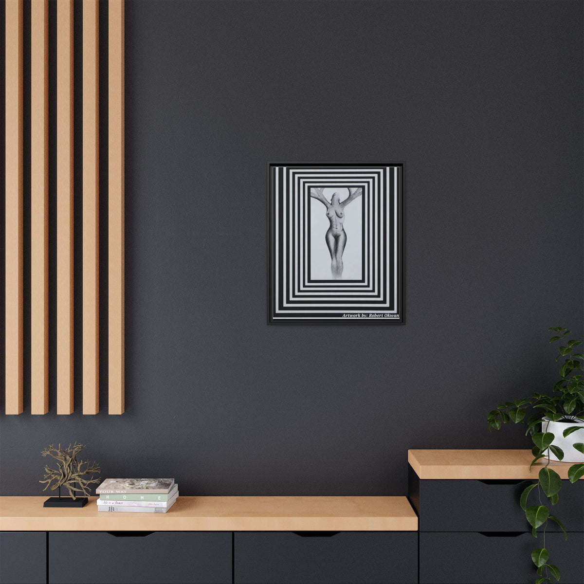 Matte Canvas, Framed (Multi-color)