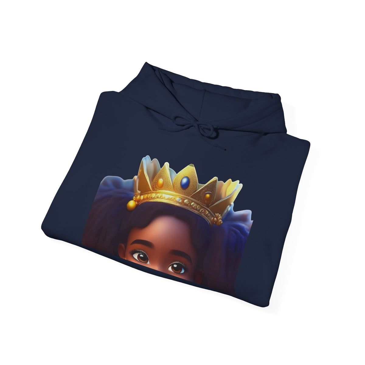 Crowned Girl Hoodie - Black Girl Magic Royalty Sweatshirt