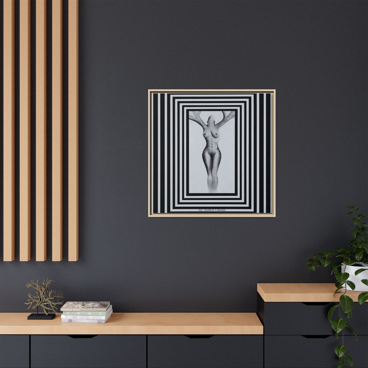 Matte Canvas, Framed (Multi-color)