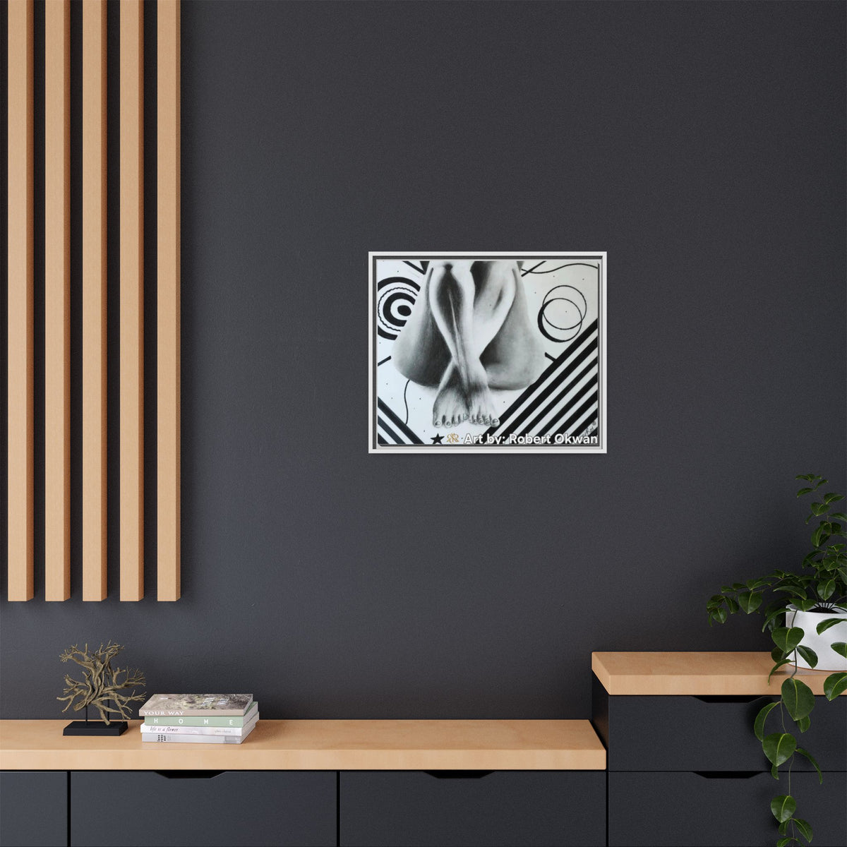 Matte Canvas, Framed (Multi-color)