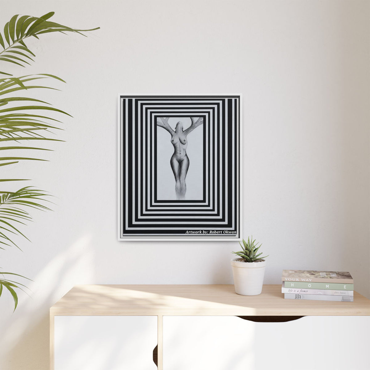 Matte Canvas, Framed (Multi-color)