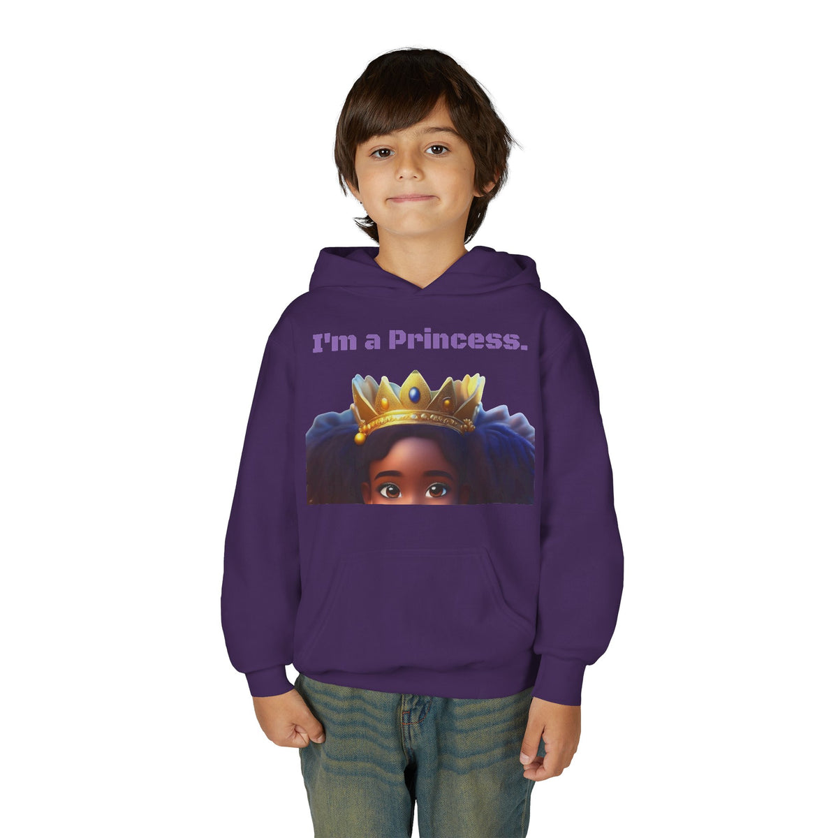 Youth Heavy Blend "Princess" Hooded Sweatshirt
