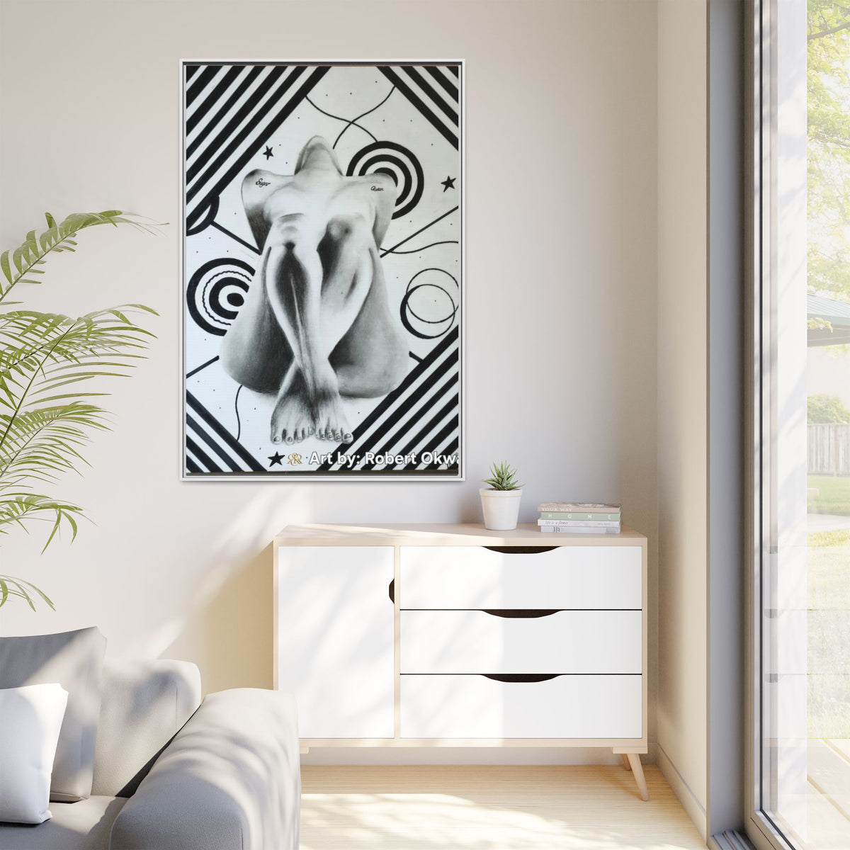 Matte Canvas, Framed (Multi-color)