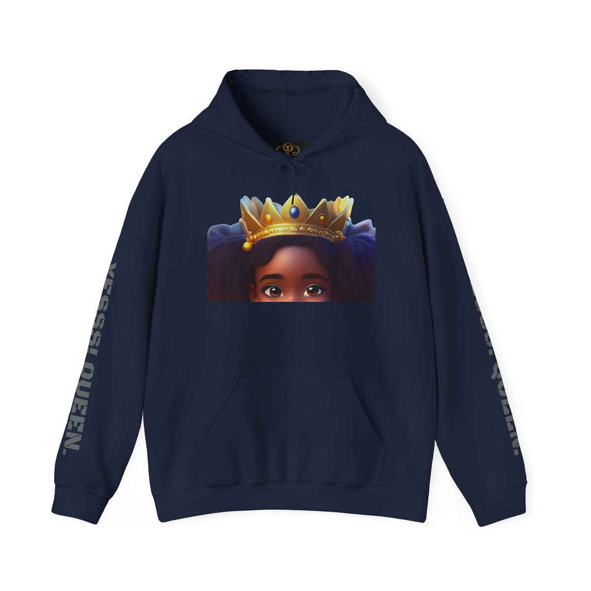 Crowned Girl Hoodie - Black Girl Magic Royalty Sweatshirt