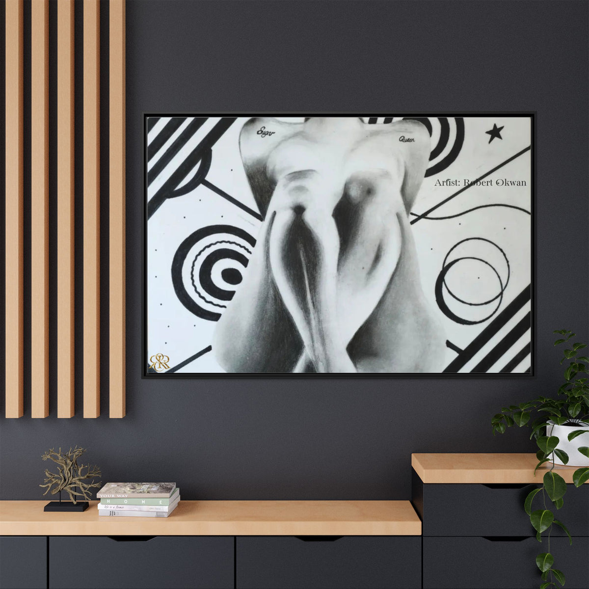 Matte Canvas, Framed (Multi-color)