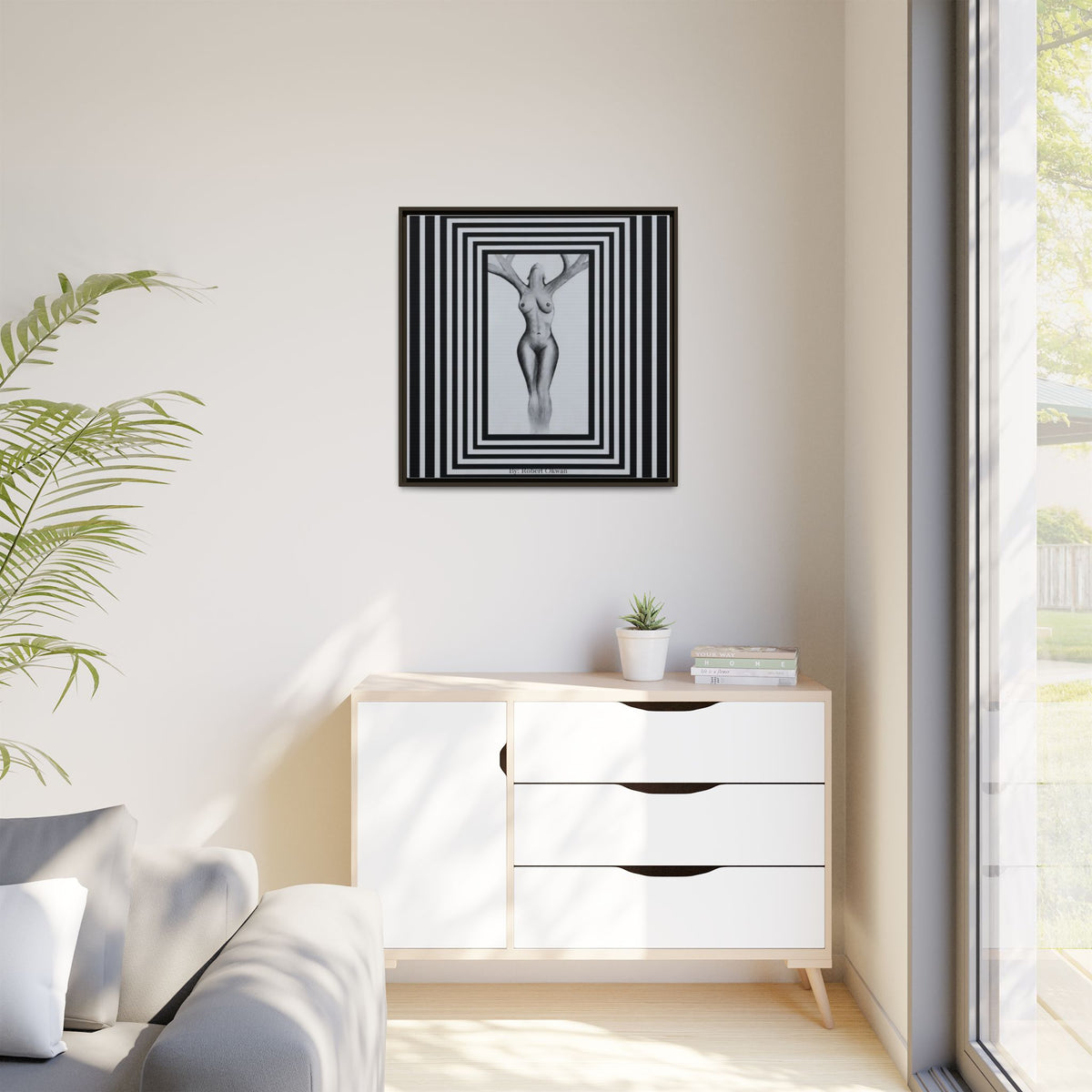 Matte Canvas, Framed (Multi-color)