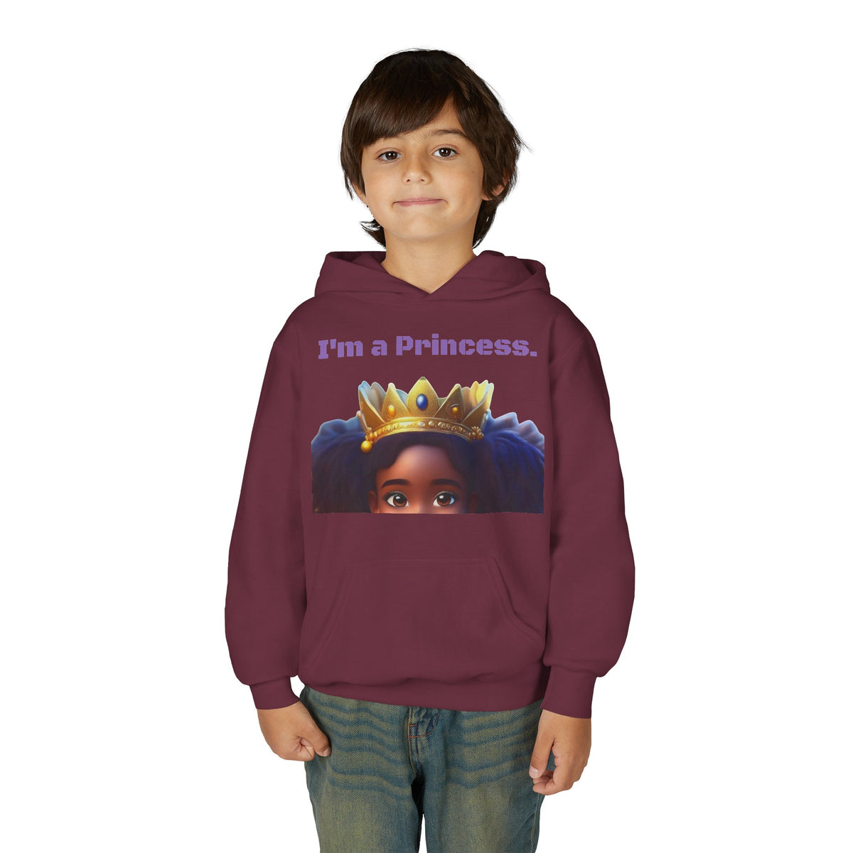 Youth Heavy Blend "Princess" Hooded Sweatshirt