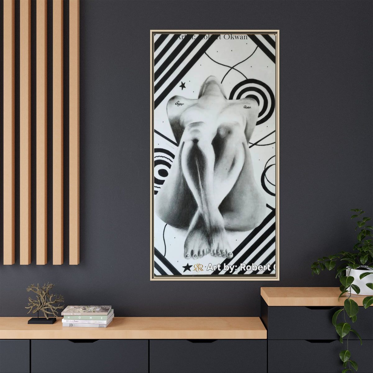 Matte Canvas, Framed (Multi-color)