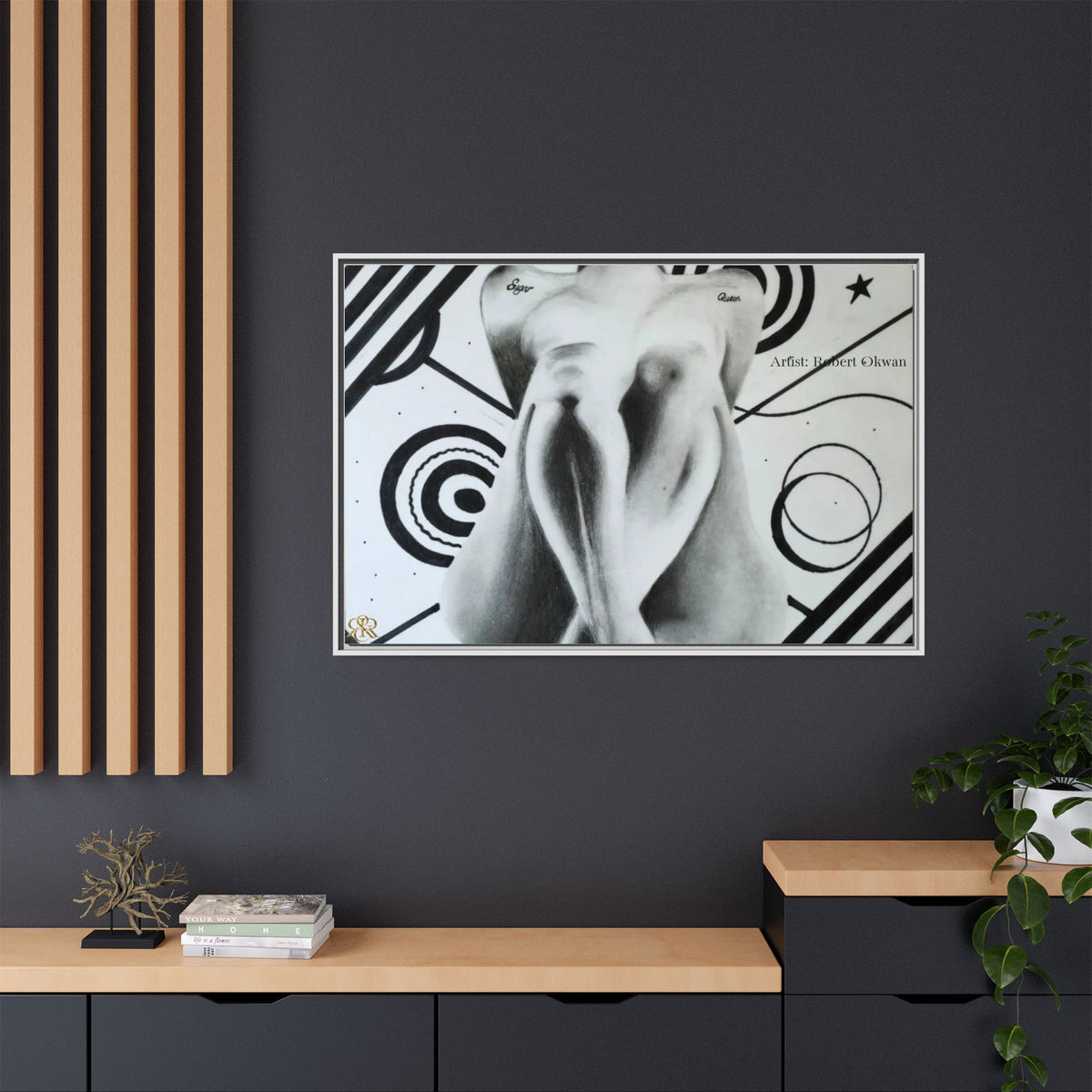 Matte Canvas, Framed (Multi-color)