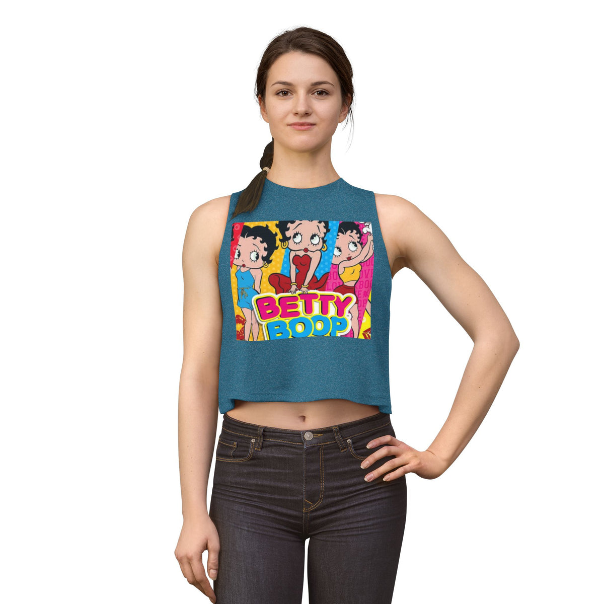 Betty Boop Retro Pop Crop Top — Vintage Cartoon Graphic Tank