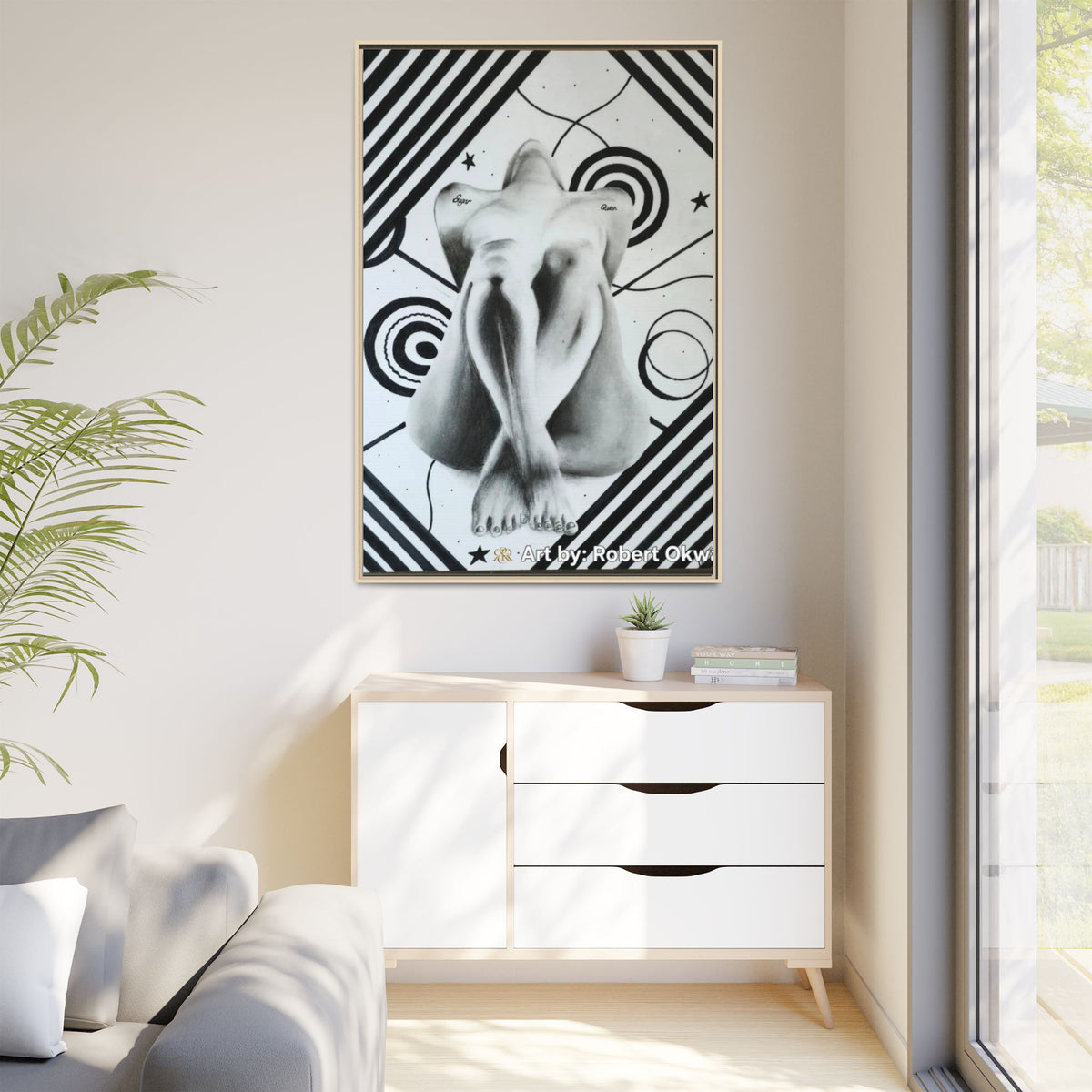 Matte Canvas, Framed (Multi-color)