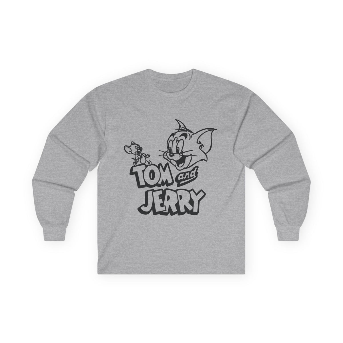 Unisex Ultra Cotton "Tom and Jerry" Long Sleeve Tee