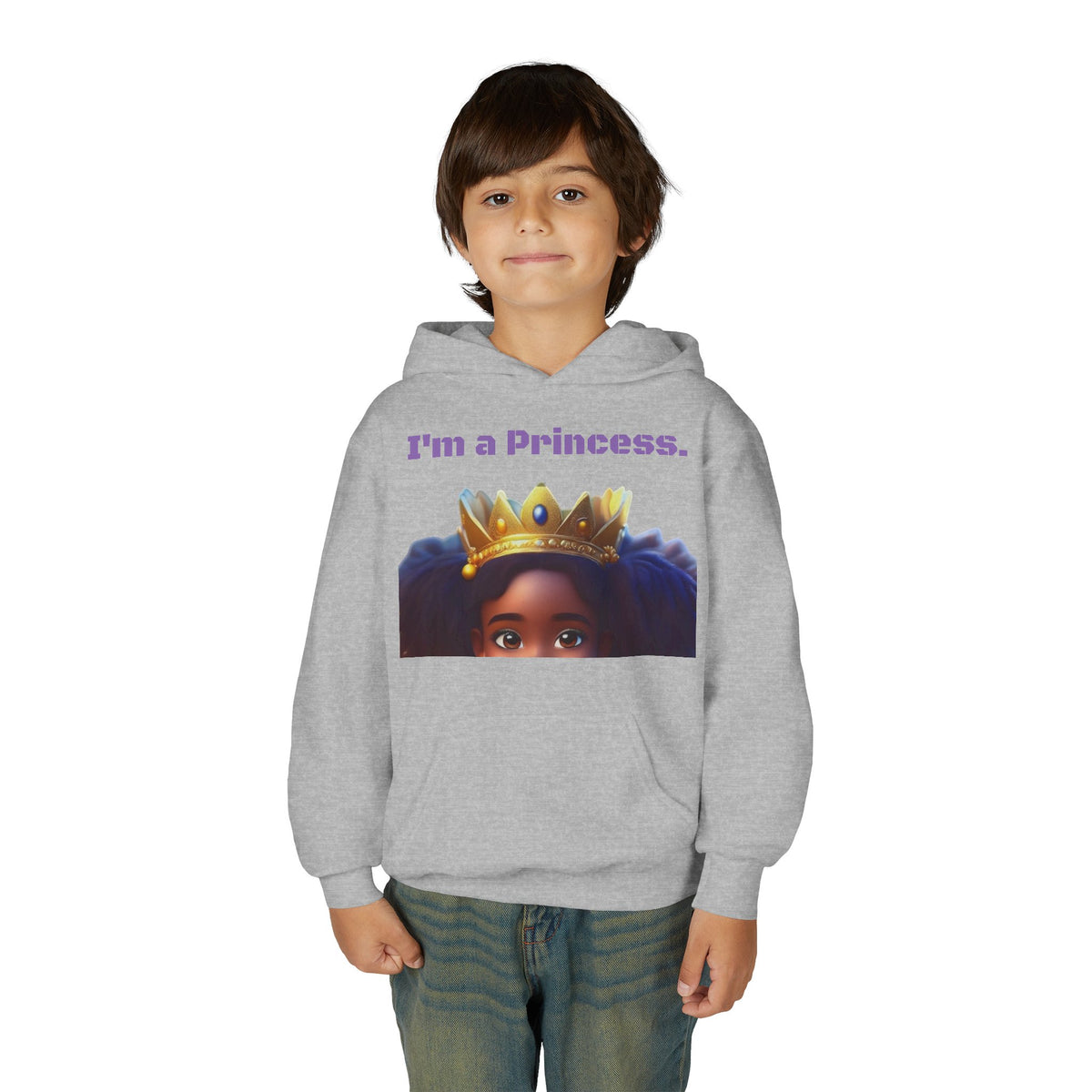 Youth Heavy Blend "Princess" Hooded Sweatshirt