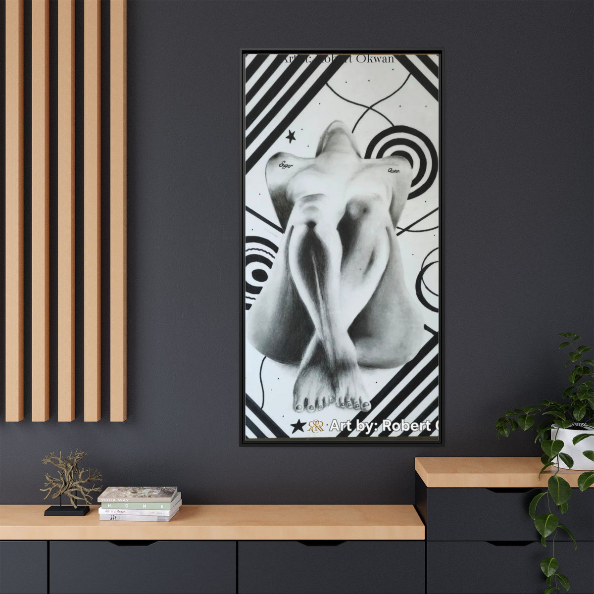 Matte Canvas, Framed (Multi-color)