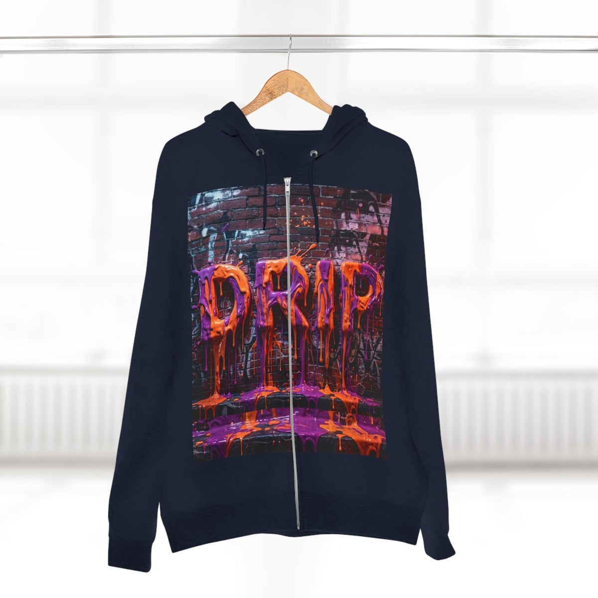 Unisex "DRIP" Graphic Zip Hoodie