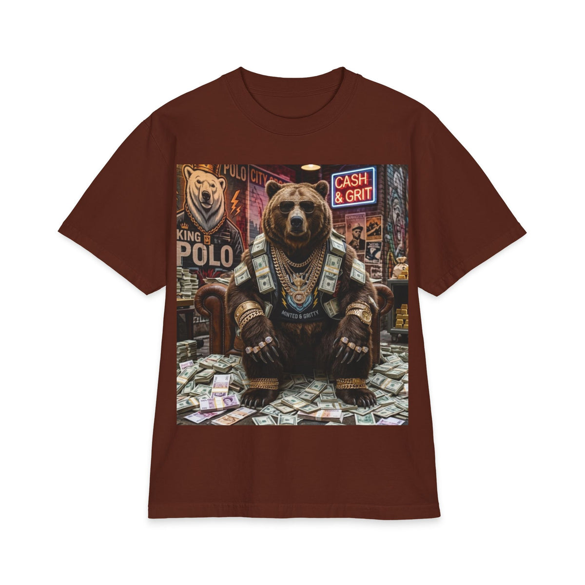 Unisex Max "Rich Bear" Heavyweight Short Sleeve