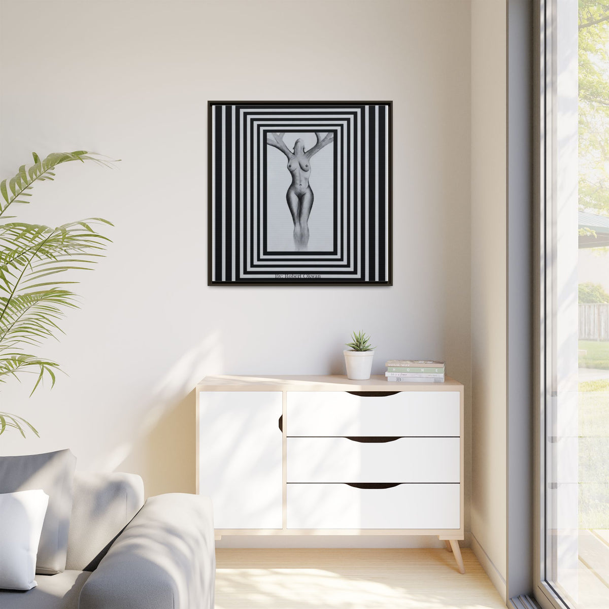 Matte Canvas, Framed (Multi-color)
