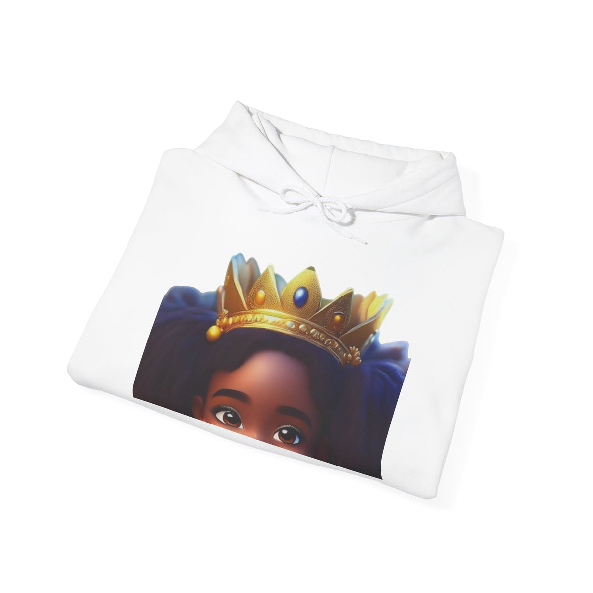 Crowned Girl Hoodie - Black Girl Magic Royalty Sweatshirt