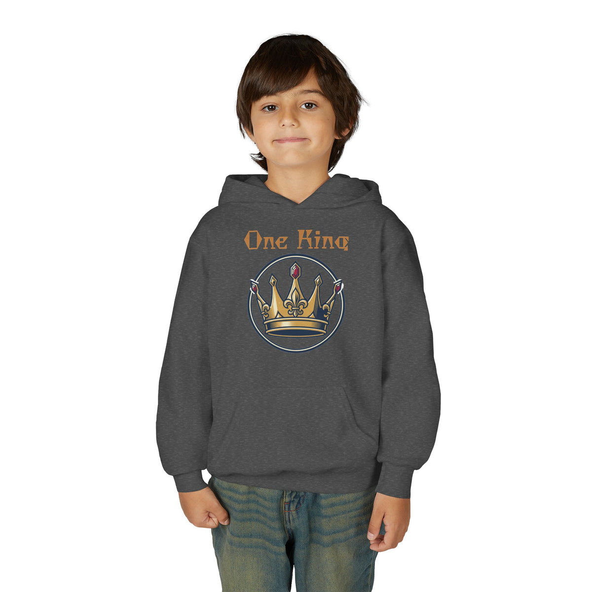 Youth Heavy Blend "One King" Hooded Sweatshirt