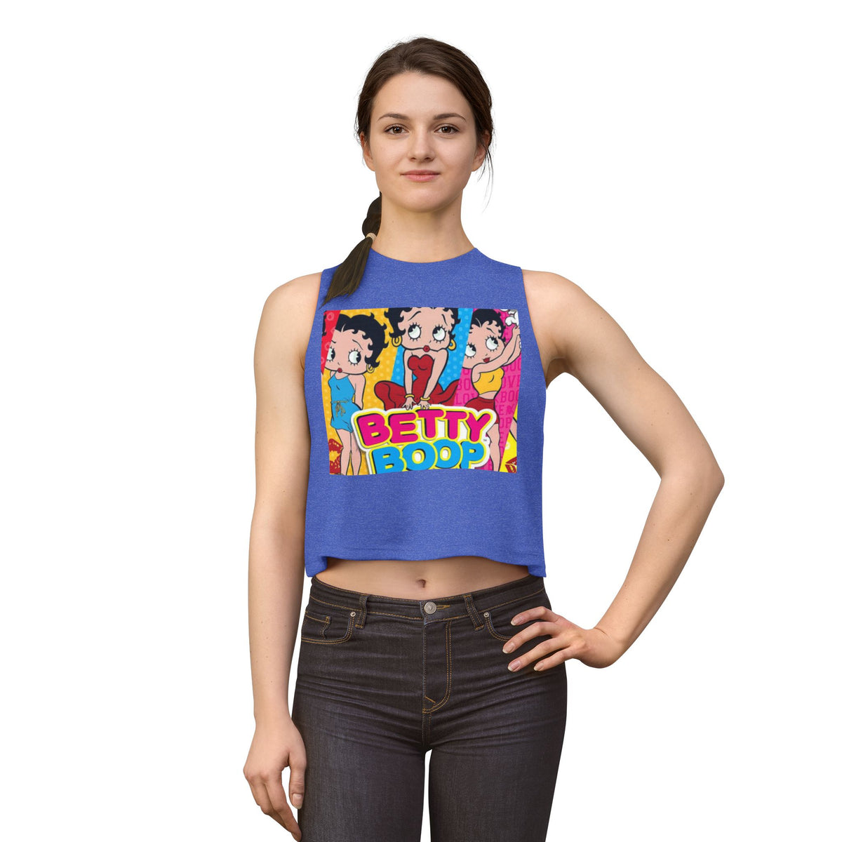 Betty Boop Retro Pop Crop Top — Vintage Cartoon Graphic Tank