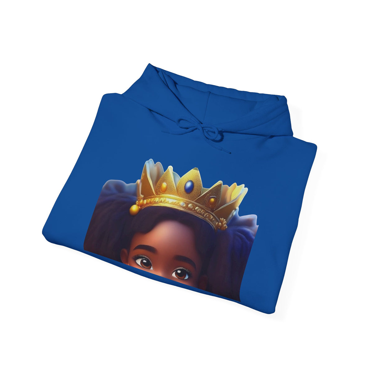 Crowned Girl Hoodie - Black Girl Magic Royalty Sweatshirt