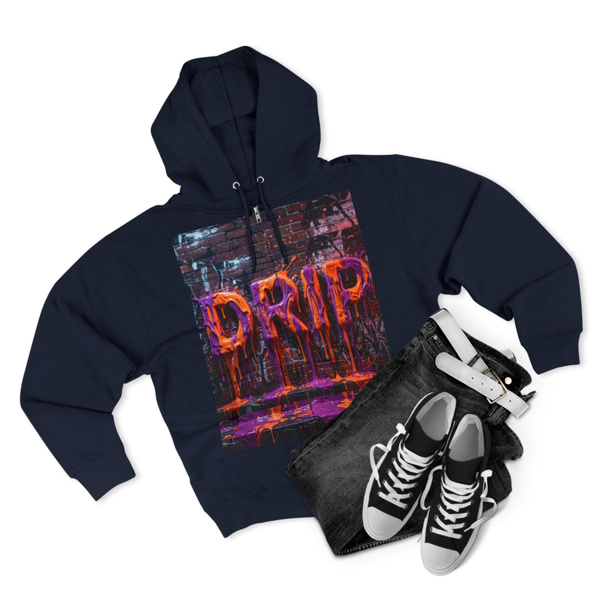 Unisex "DRIP" Graphic Zip Hoodie