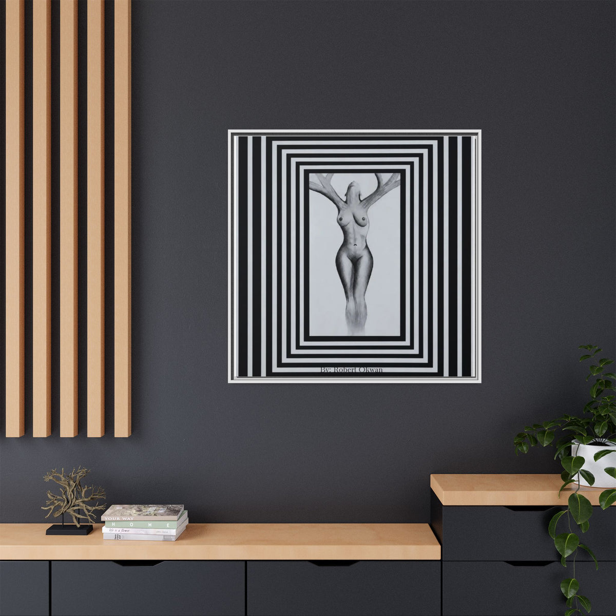 Matte Canvas, Framed (Multi-color)