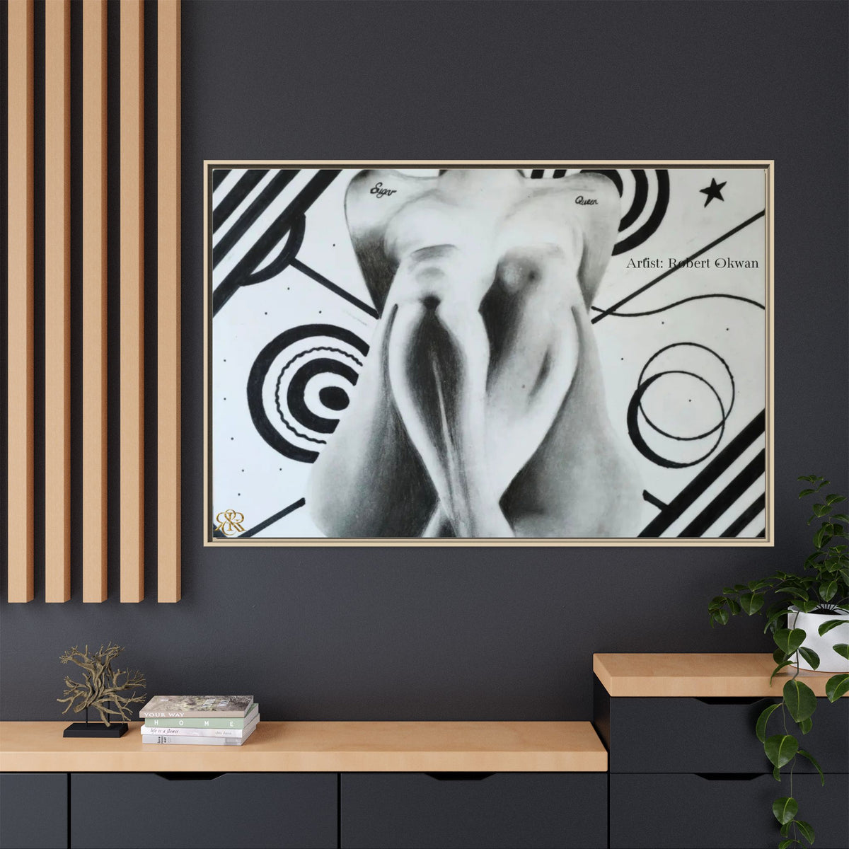 Matte Canvas, Framed (Multi-color)