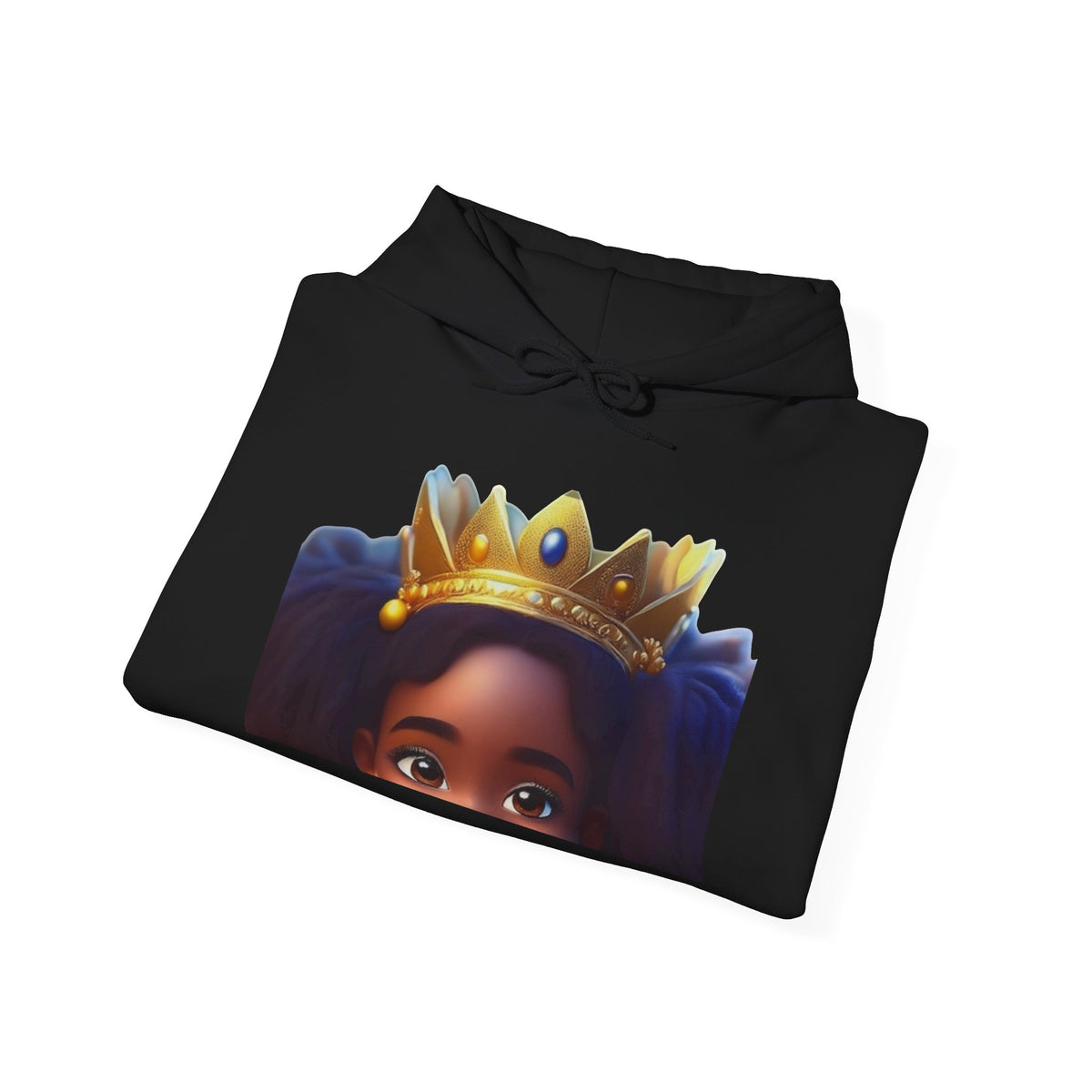 Crowned Girl Hoodie - Black Girl Magic Royalty Sweatshirt