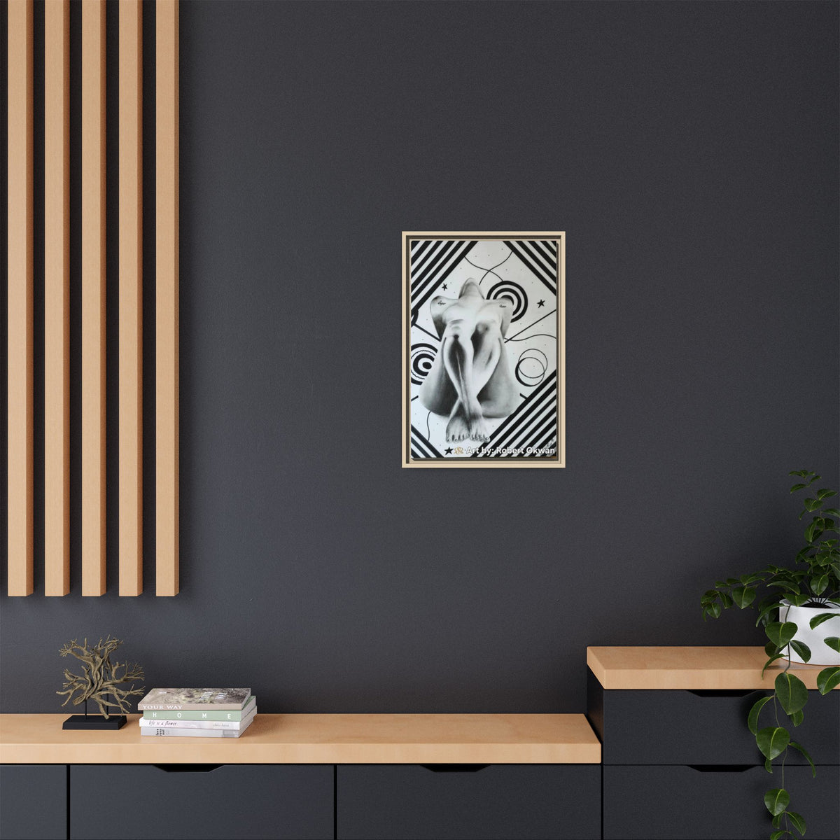 Matte Canvas, Framed (Multi-color)