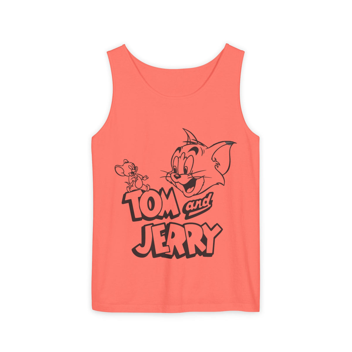 Unisex Garment-Dyed "Tom and Jerry" Tank Top