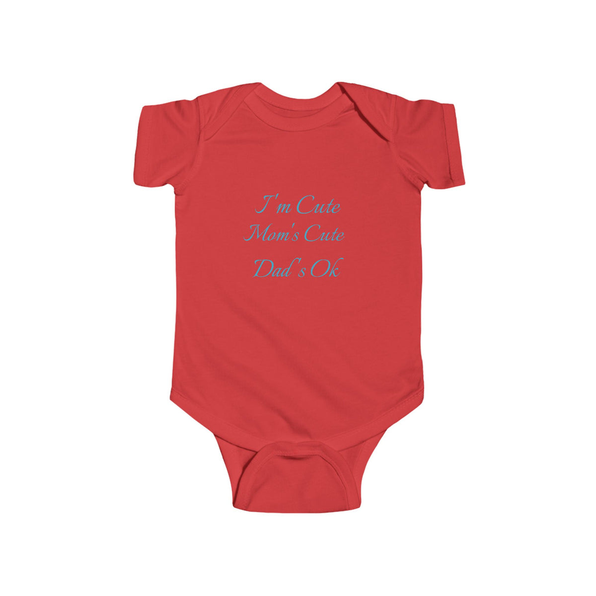 Infant Fine Jersey Bodysuit "Im cute'