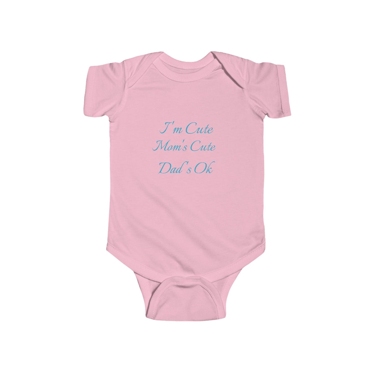 Infant Fine Jersey Bodysuit "Im cute'