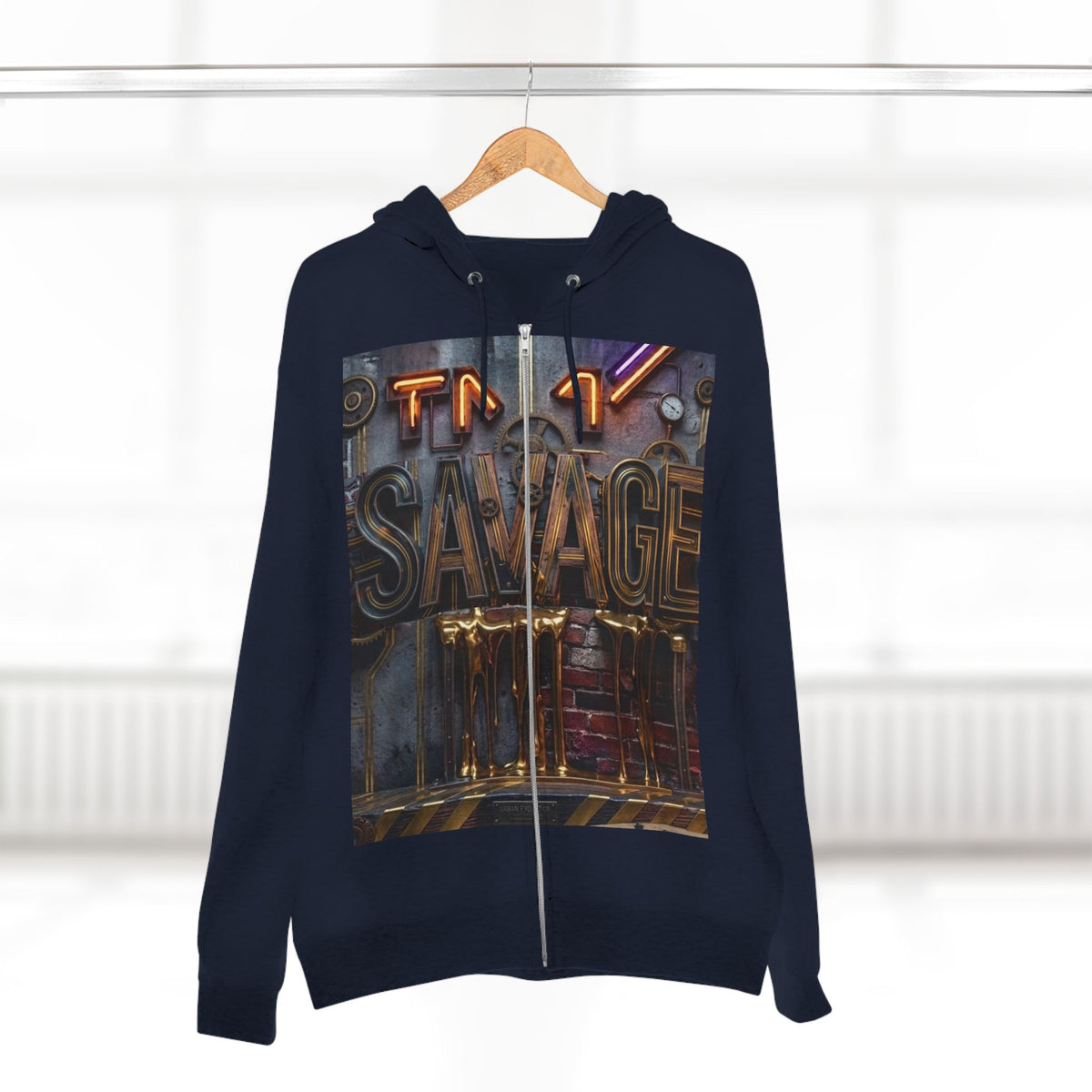 Unisex "Savage graphic" Zip Hoodie