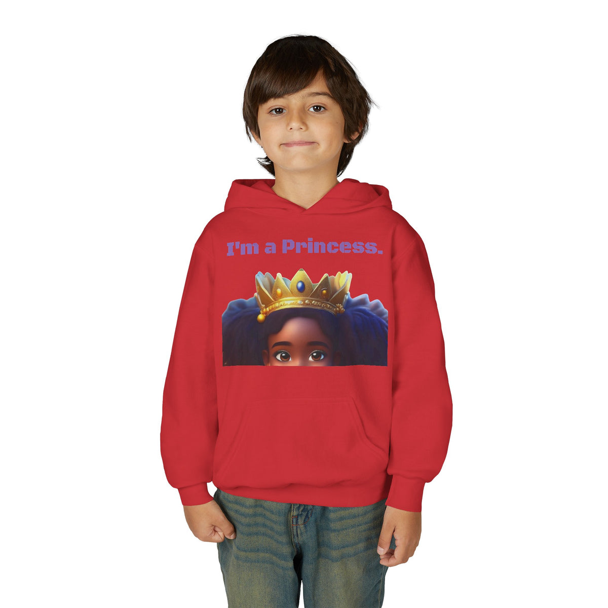 Youth Heavy Blend "Princess" Hooded Sweatshirt