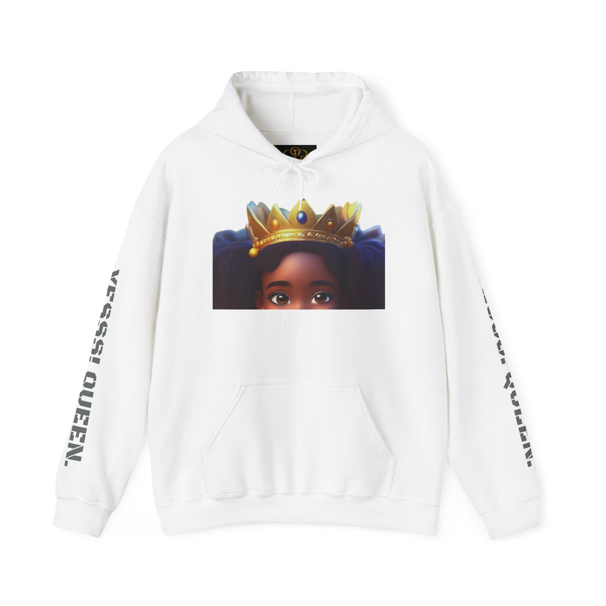 Crowned Girl Hoodie - Black Girl Magic Royalty Sweatshirt
