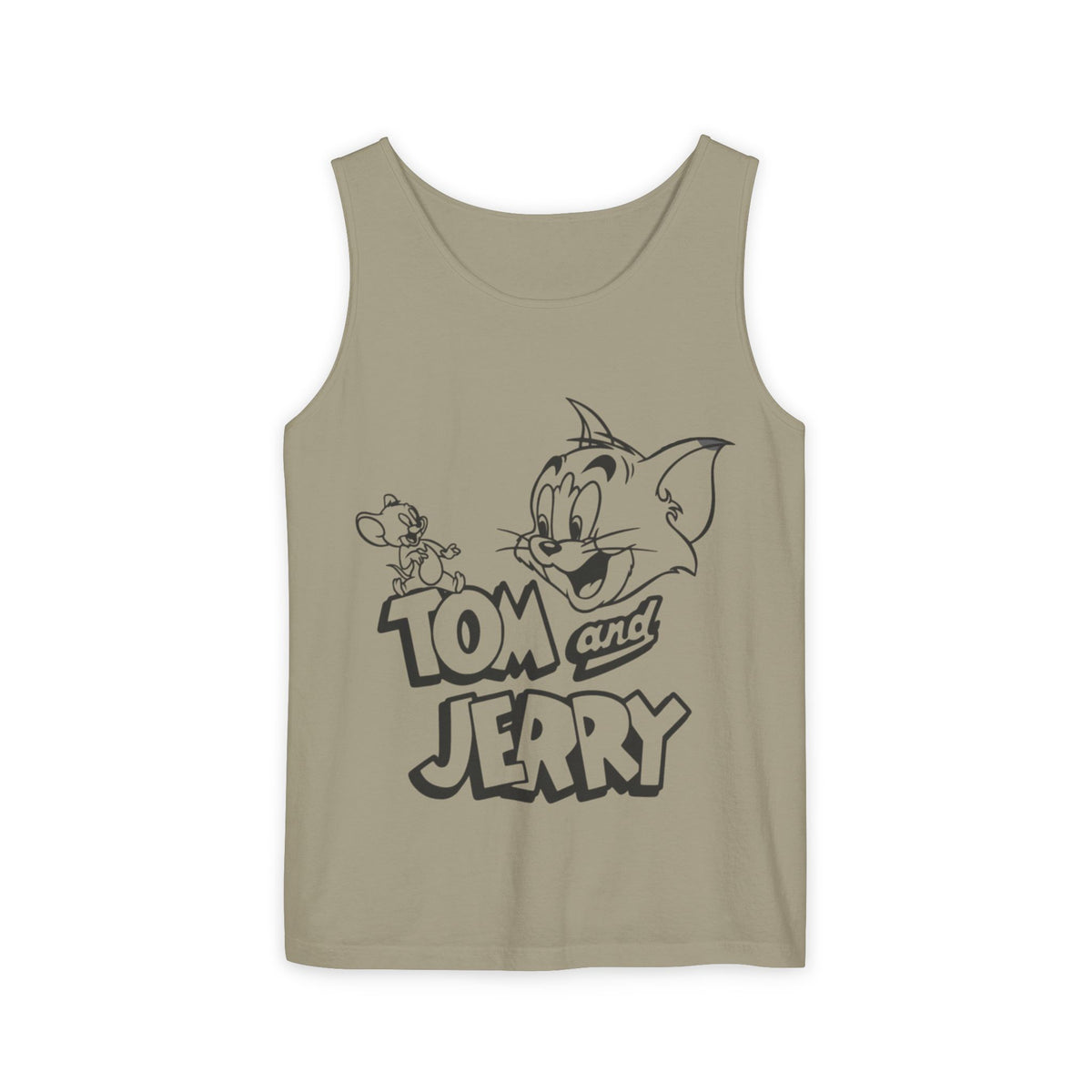 Unisex Garment-Dyed "Tom and Jerry" Tank Top