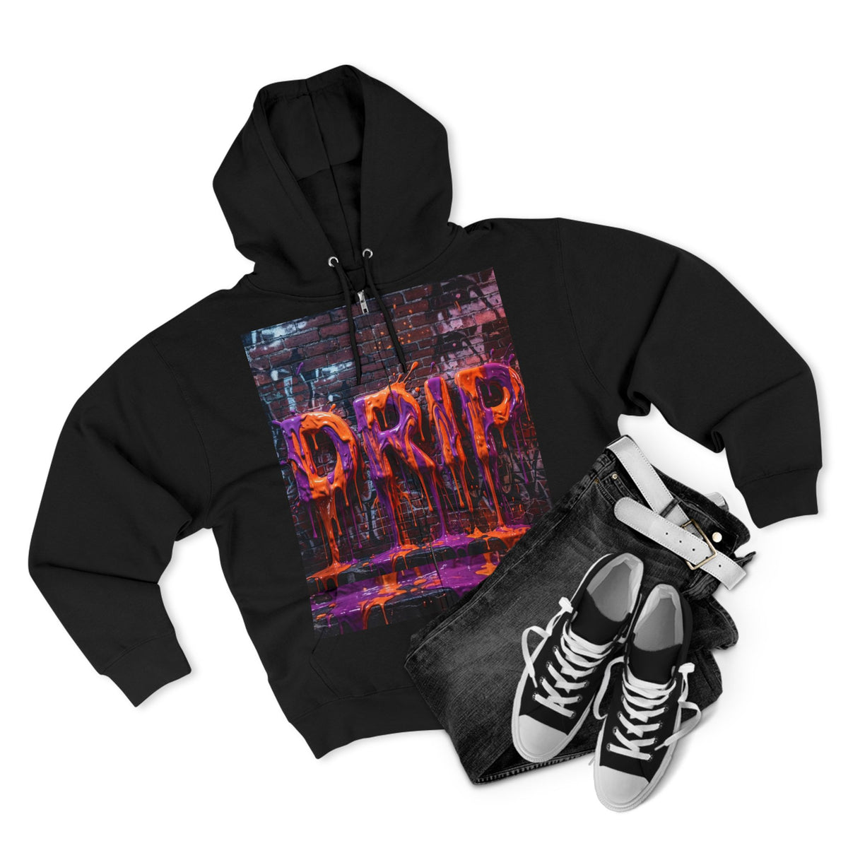 Unisex "DRIP" Graphic Zip Hoodie