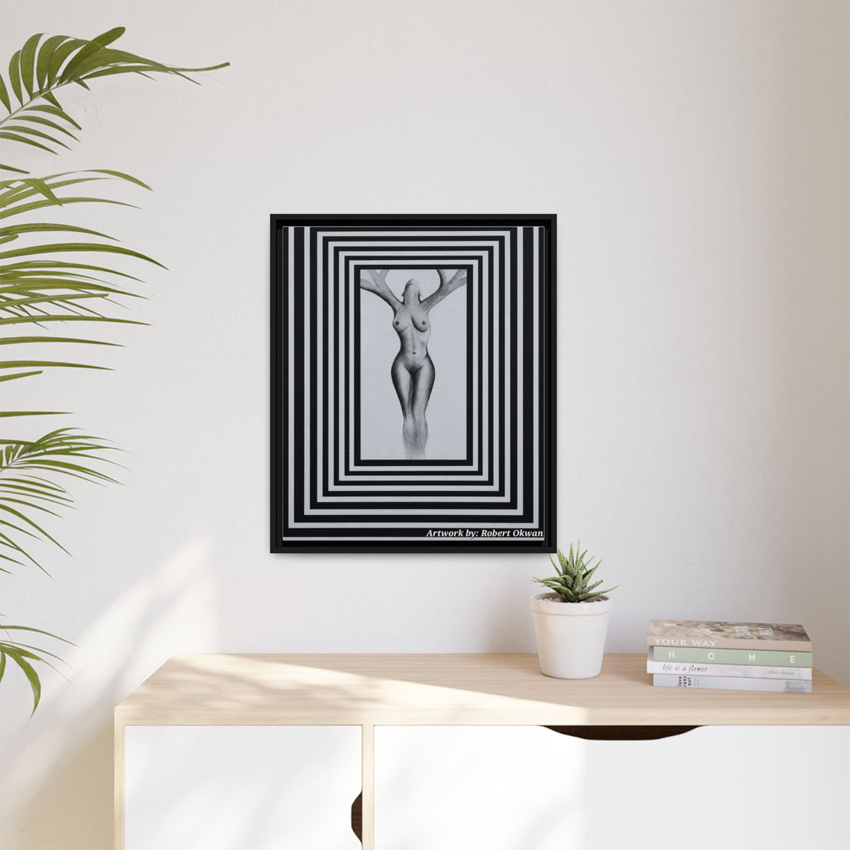 Matte Canvas, Framed (Multi-color)