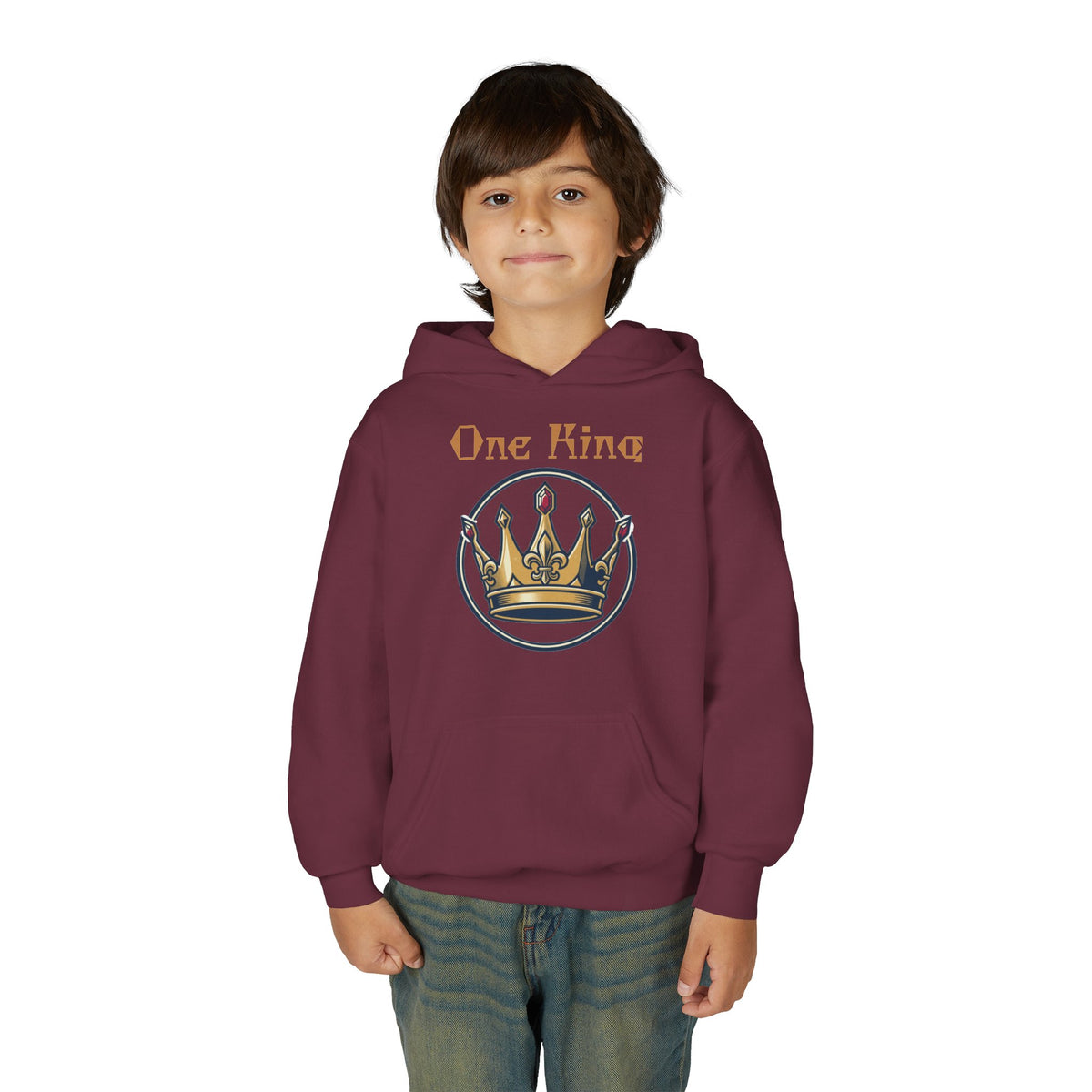 Youth Heavy Blend "One King" Hooded Sweatshirt