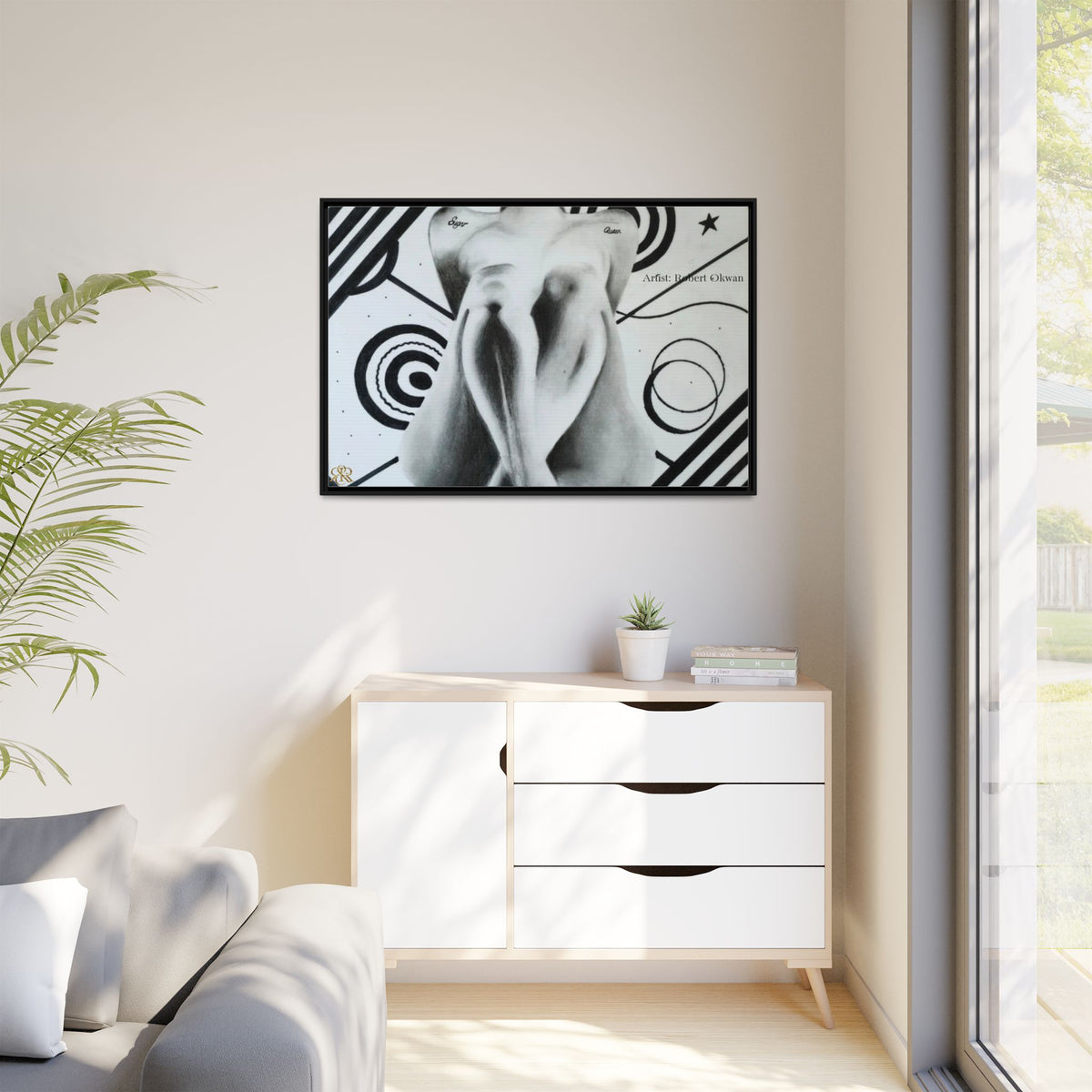 Matte Canvas, Framed (Multi-color)