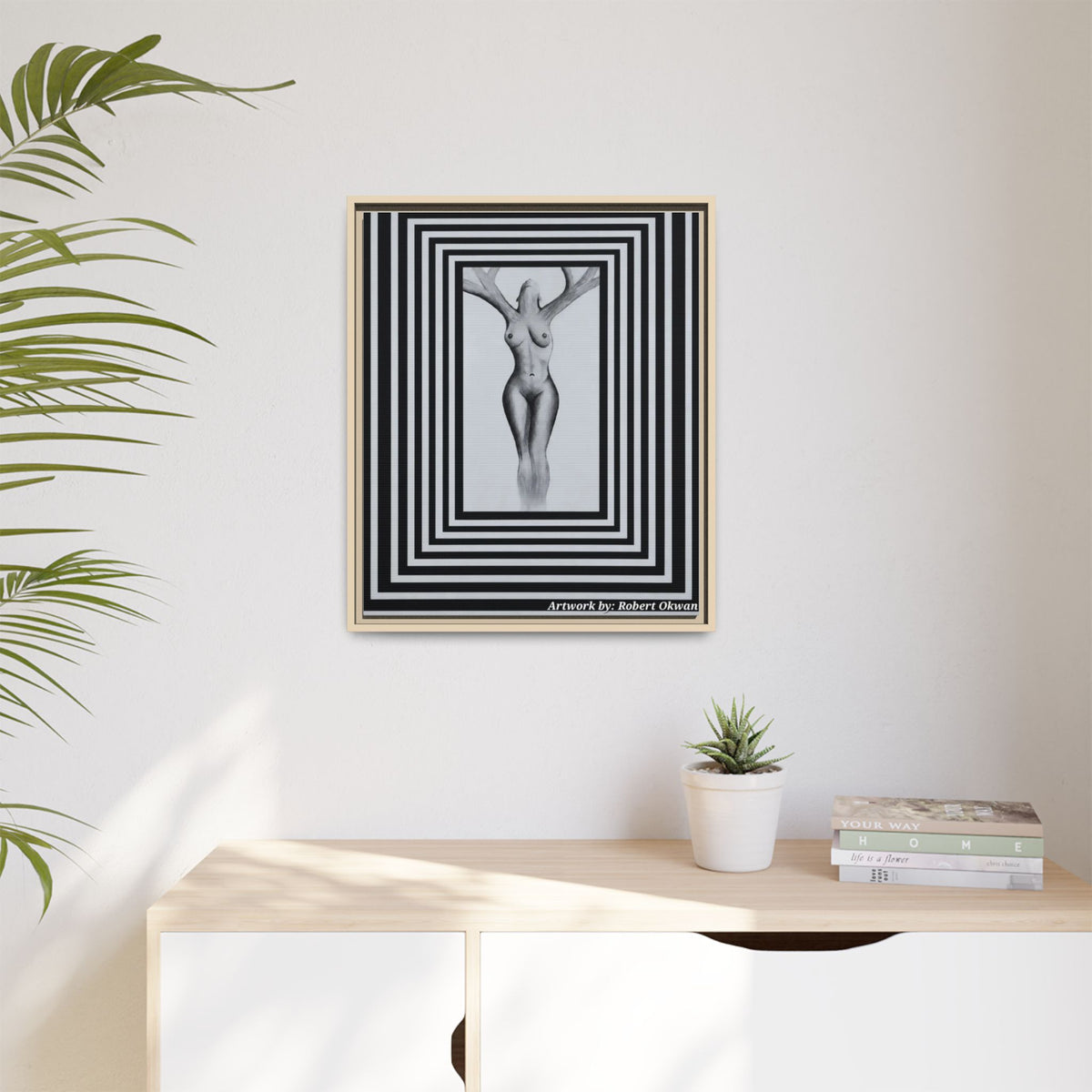 Matte Canvas, Framed (Multi-color)