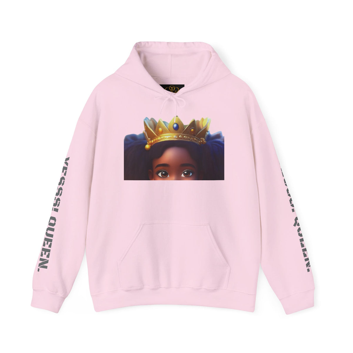 Crowned Girl Hoodie - Black Girl Magic Royalty Sweatshirt