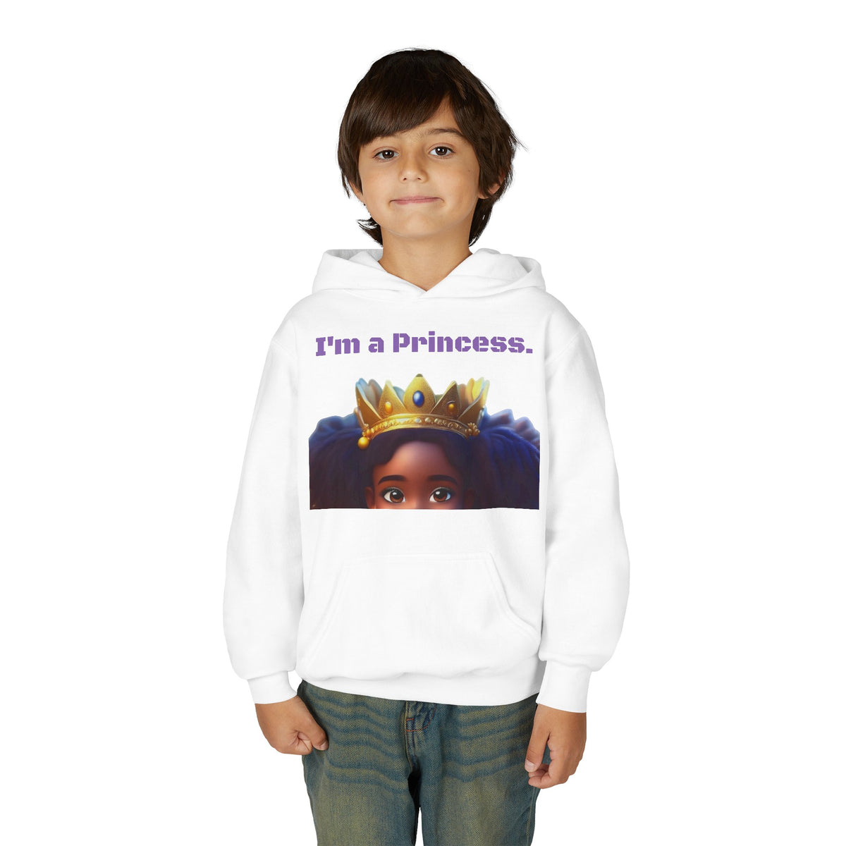 Youth Heavy Blend "Princess" Hooded Sweatshirt