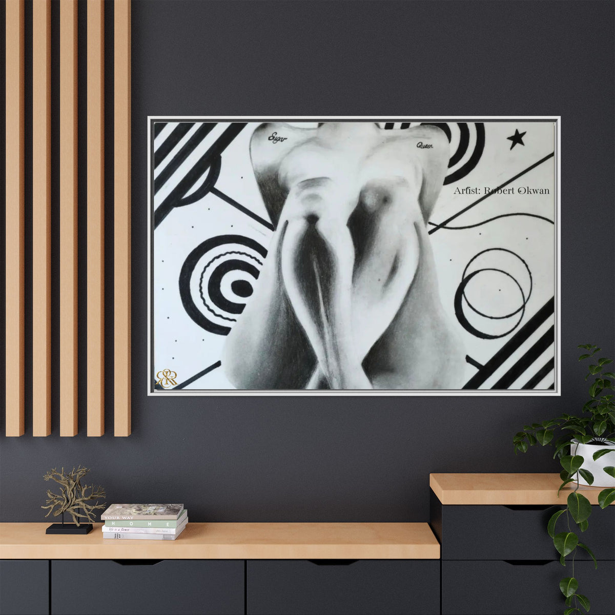 Matte Canvas, Framed (Multi-color)